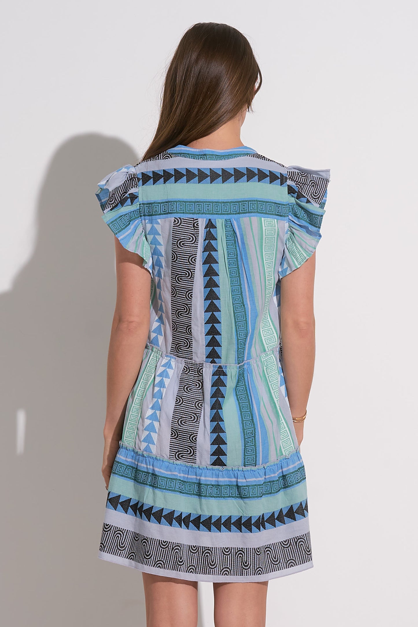 Aztec Blues Dress - Eden Lifestyle