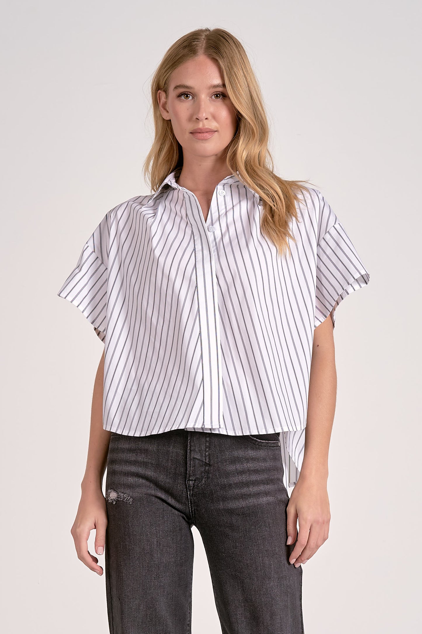 Striped Collared Shirt - Eden Lifestyle