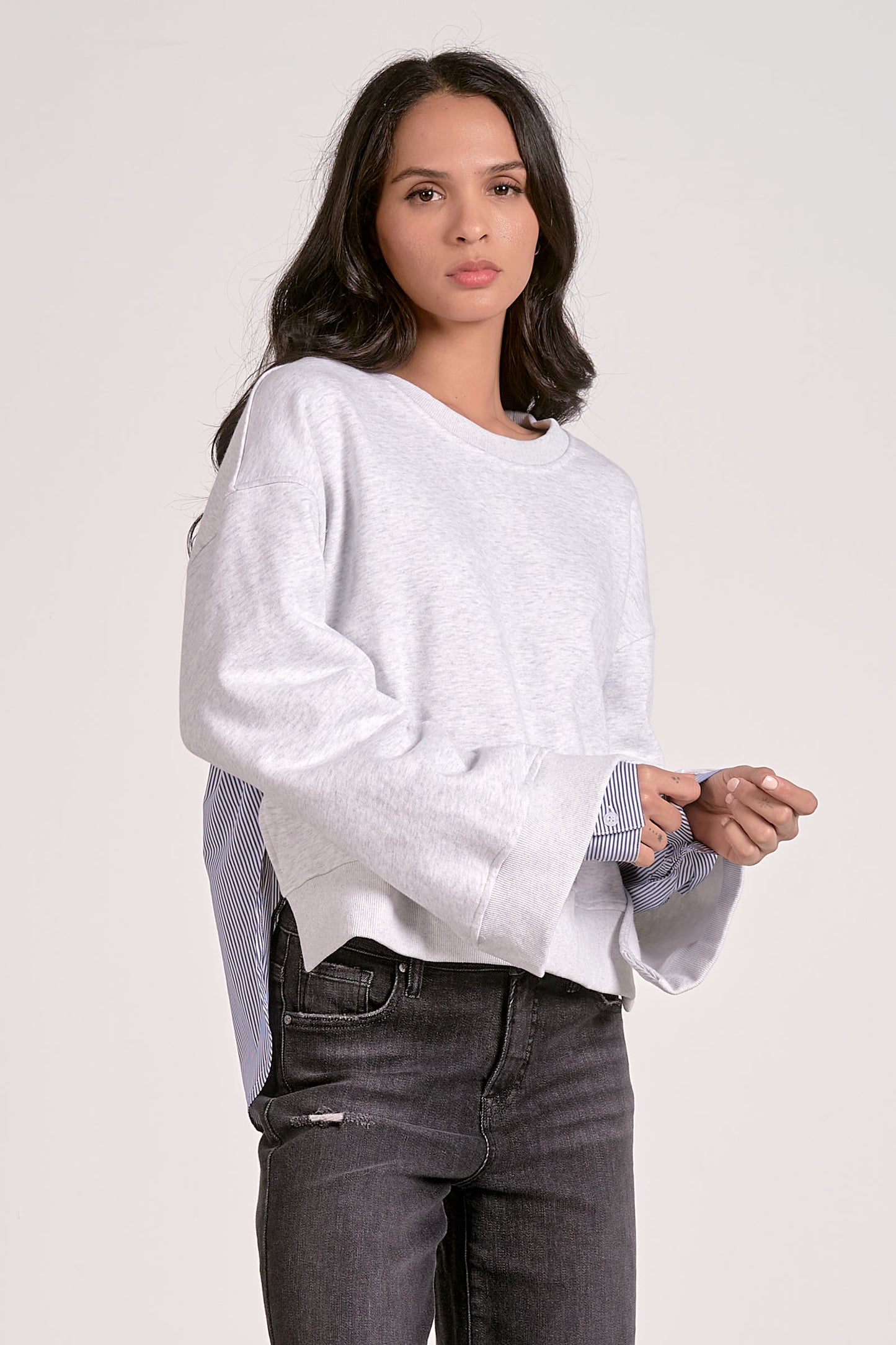 Grey Tri Sweatshirt - Eden Lifestyle