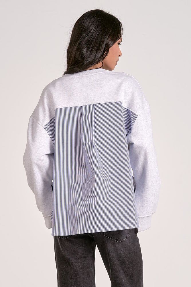 Grey Tri Sweatshirt - Eden Lifestyle