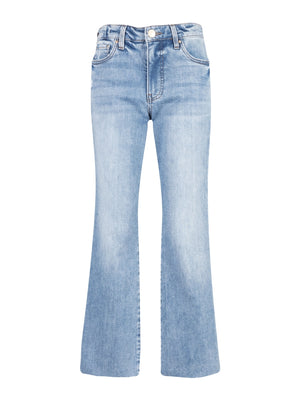 Kelsey High Rise Fab Ab Ankle Flare with Raw Hem - Eden Lifestyle