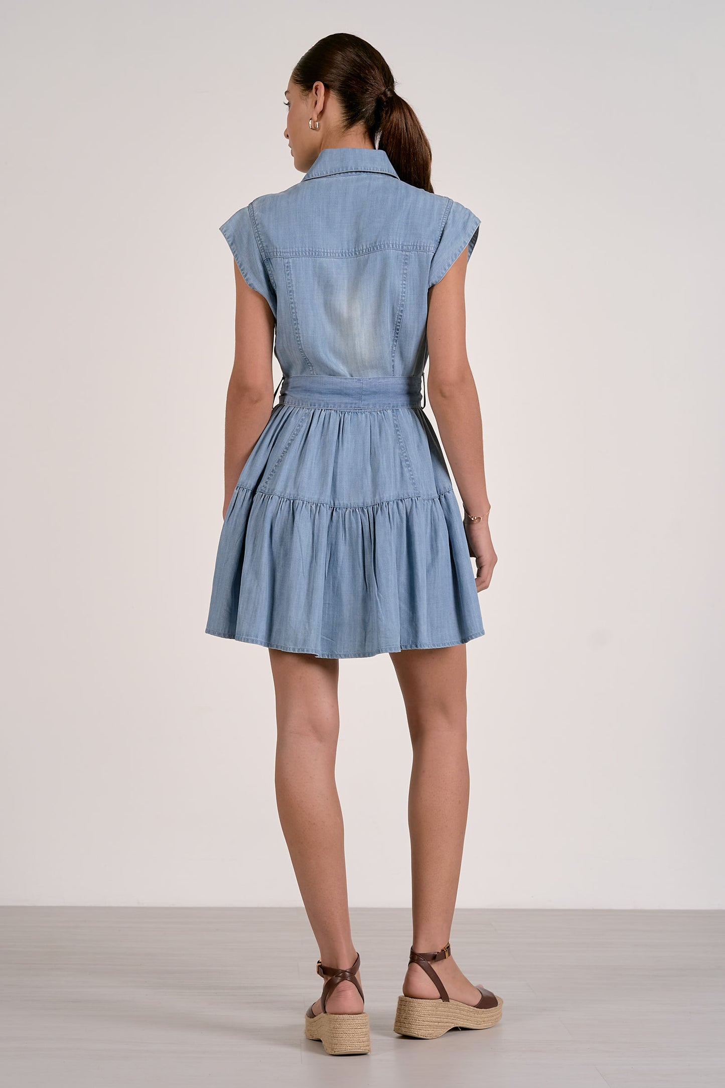 Chambray Short Dress - Eden Lifestyle
