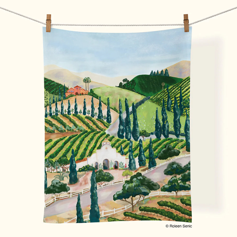 Vineyard Cotton Tea Towel - Eden Lifestyle