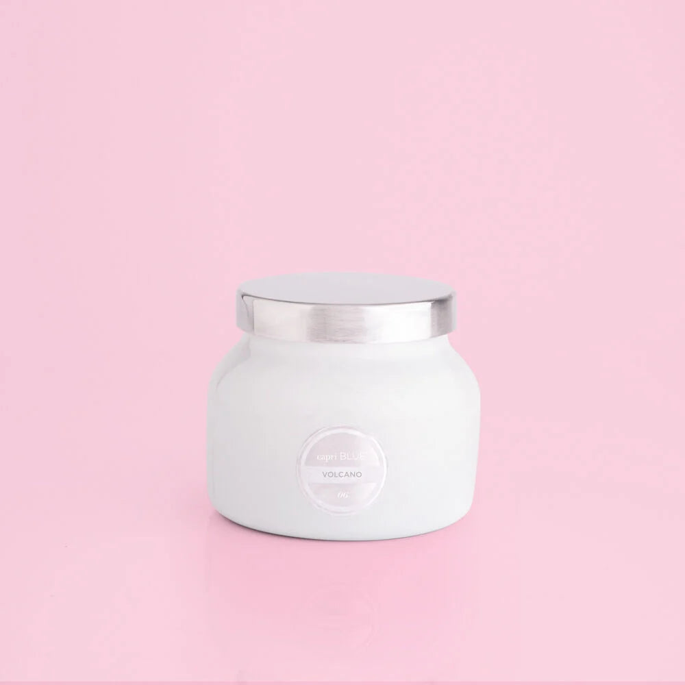 Volcano White Petite Jar, 8 oz - Eden Lifestyle