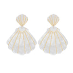 White Shell Earrings - Eden Lifestyle