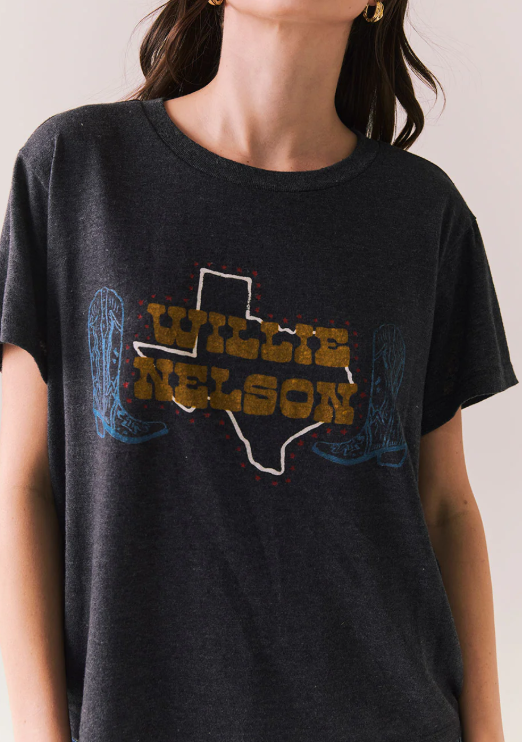 Willie Nelson Texas Boots Tee - Eden Lifestyle
