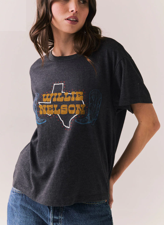 Willie Nelson Texas Boots Tee - Eden Lifestyle