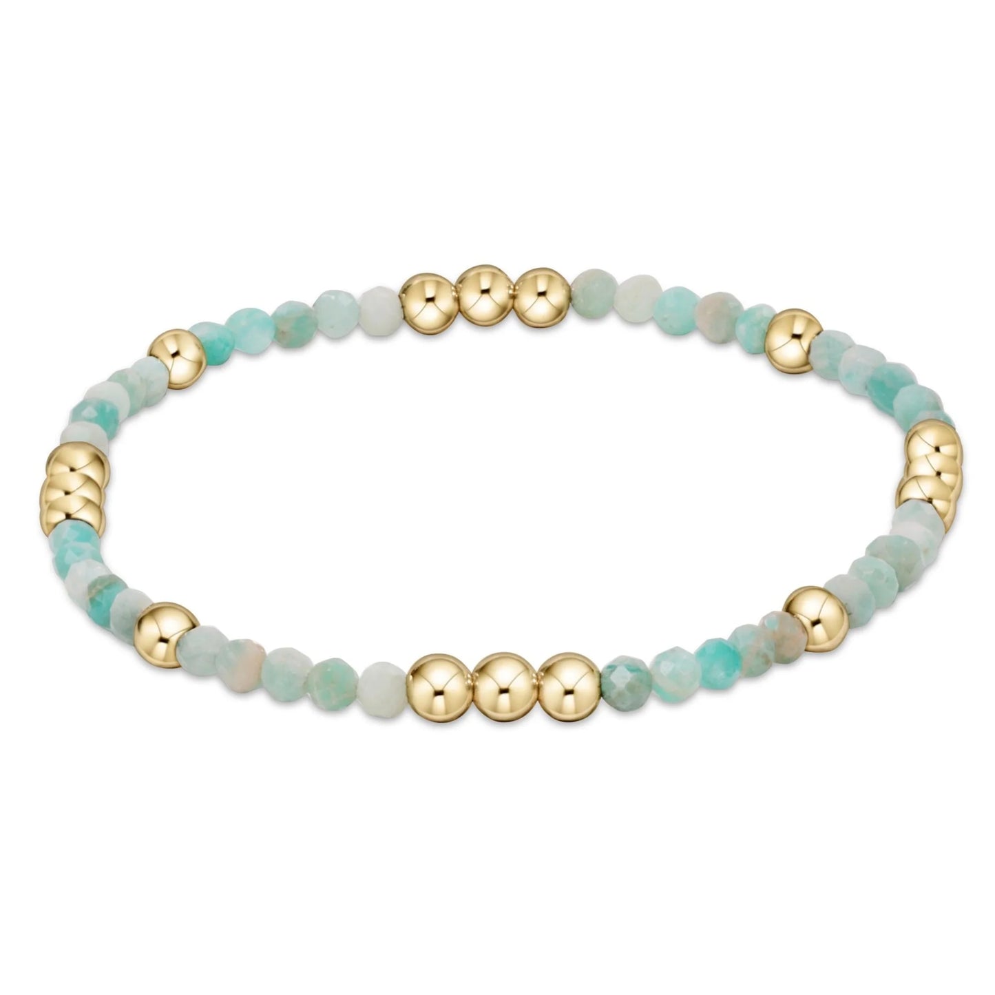 Enewton Worthy Pattern 3mm Bead Bracelet - Amazonite - Eden Lifestyle