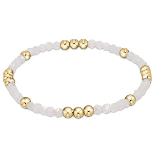 Enewton Worthy Pattern 3mm Bead Bracelet - Moonstone - Eden Lifestyle