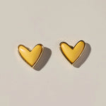 Yellow Sweetheart Studs - Eden Lifestyle