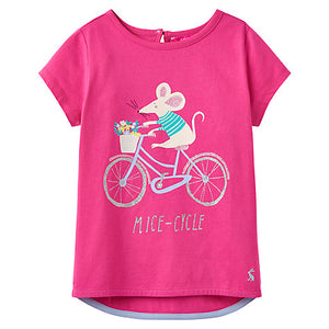 Joules, Girl - Tees,  Joules Pixie Screen Print - Mouse
