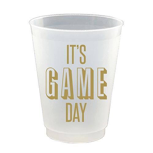 16oz  Party Cups -Its Game Day 8ct Set - Eden Lifestyle