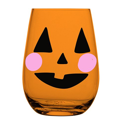 Jackolantern Stemless Wine Glass - Eden Lifestyle