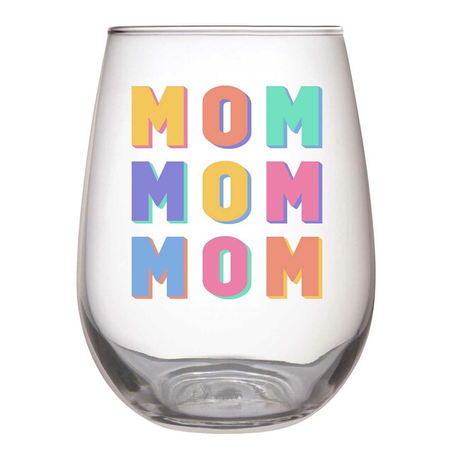 Stemless Wine Glass - Mom Mom Mom - Eden Lifestyle