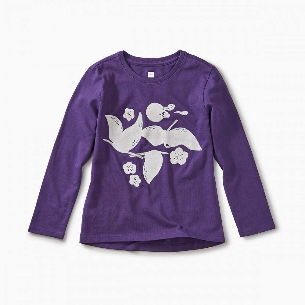 Tea Collection, Girl - Tees,  Crane Dance Graphic Tee
