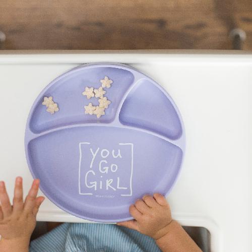Bella Tunno, Baby - Feeding,  Bella Tunno Wonder Plate - You Go Girl