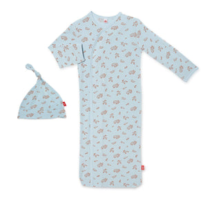 Magnetic Me by Magnificent baby jasper modal magnetic sack gown & hat set - Eden Lifestyle