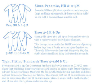 Magnificent Baby, Baby Boy Apparel - Pajamas,  Magnetic Me Sea The World Modal Magnetic Footie
