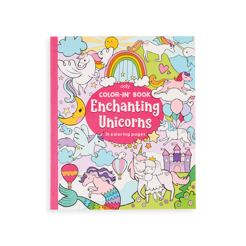 Ooly, Gifts - Kids Misc,  Enchanting Unicorns Coloring Book