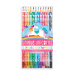 Ooly, Gifts - Kids Misc,  Unique Unicorns Erasable Colored Pencils - Set of 12