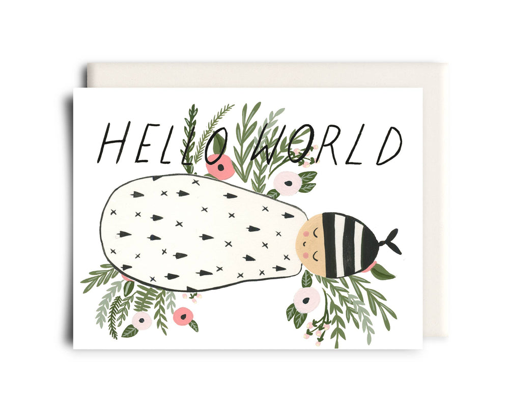 Hello World Baby Greeting Card - Eden Lifestyle