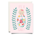 It's A Girl Greeting Card - Eden Lifestyle