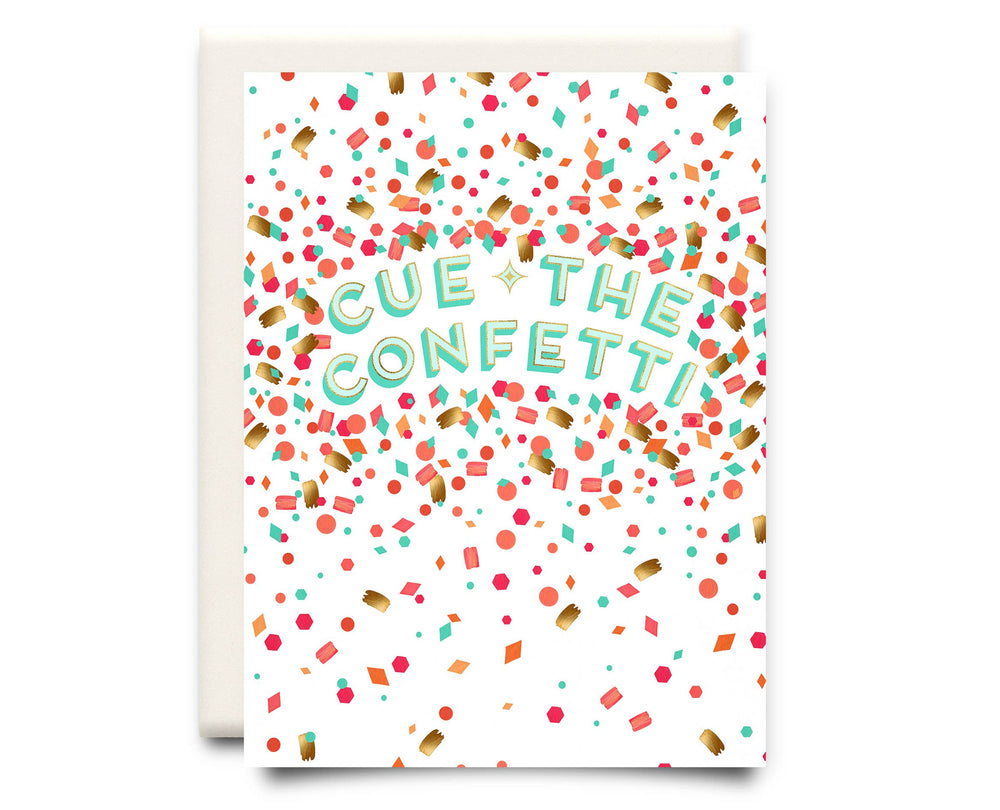 Cue the Confetti Greeting Card - Eden Lifestyle