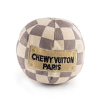 Checker Chewy Vuiton Ball Dog Toy - Eden Lifestyle
