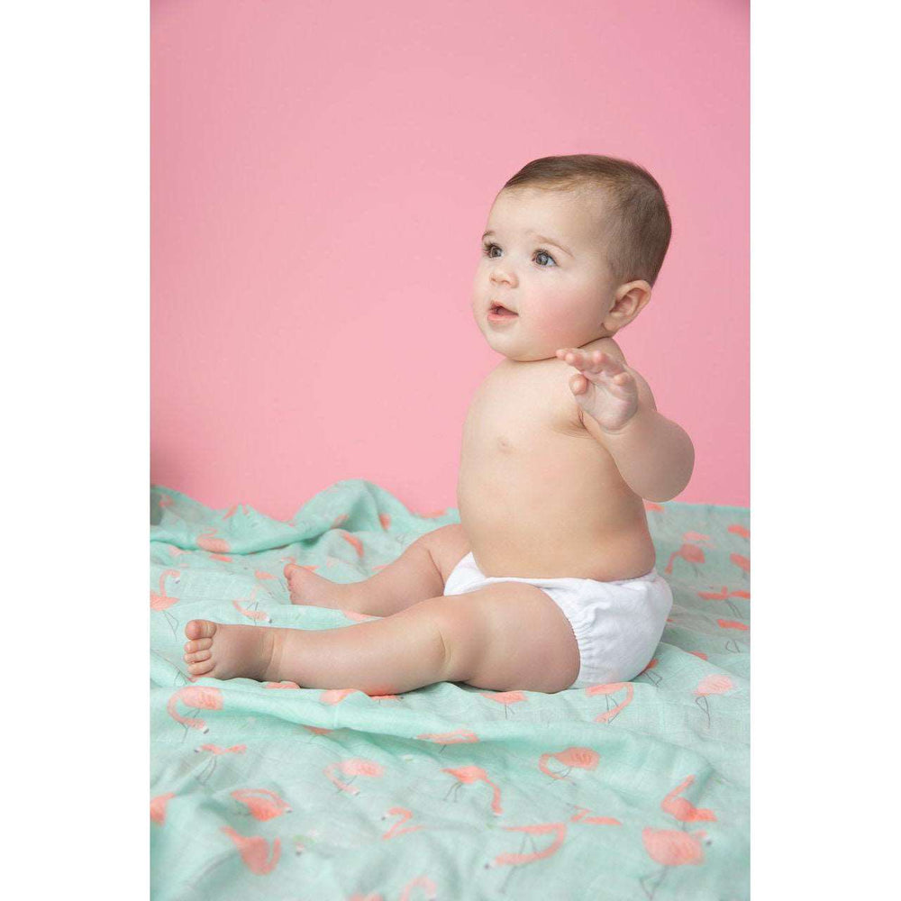 Angel Dear, Baby - Blankets,  Angel Dear Flamingo Swaddle Blanket