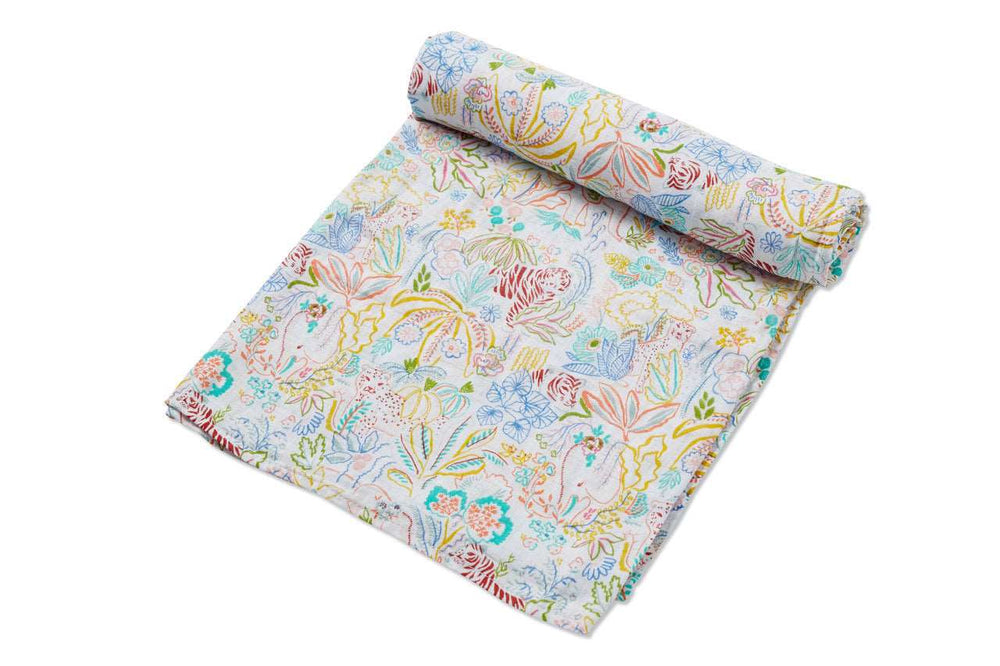 Angel Dear, Baby - Swaddles,  Angel Dear Rainforest Fiesta Swaddle Blanket