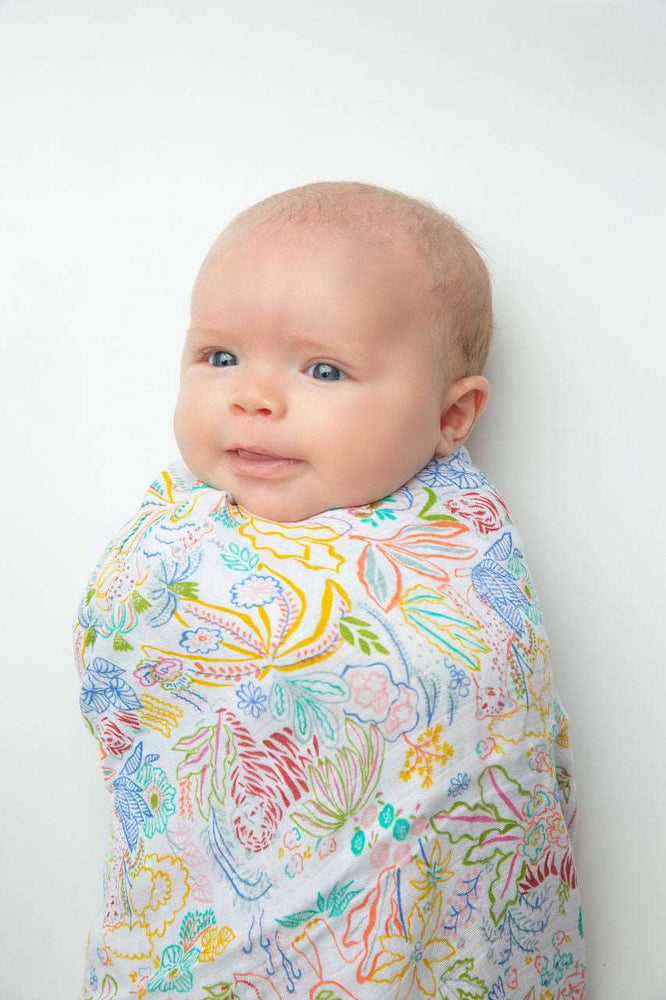 Angel Dear, Baby - Swaddles,  Angel Dear Rainforest Fiesta Swaddle Blanket