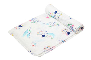 Angel Dear, Baby - Swaddles,  Angel Dear Mermaid and Friends Swaddle Blanket