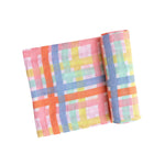 Multicolor Plaid Swaddle Blanket - Eden Lifestyle