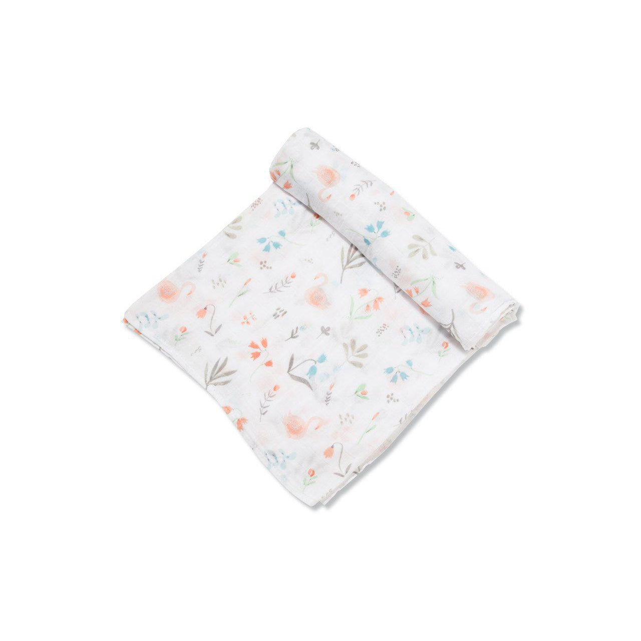 Angel Dear, Baby - Swaddles,  Angel Dear Muslin Swaddle Blanket Swan Floral