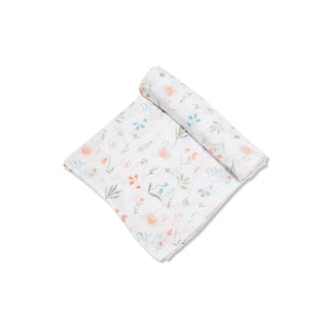 Angel Dear Muslin Swaddle Blanket Swan Floral Eden Lifestyle