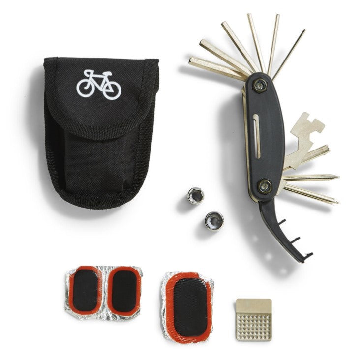 Two's Company, Gifts - Men,  15-in-1 Bicycle Multi-Tool and Repair Kit