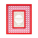 Red Lattice Picture Frame - Eden Lifestyle
