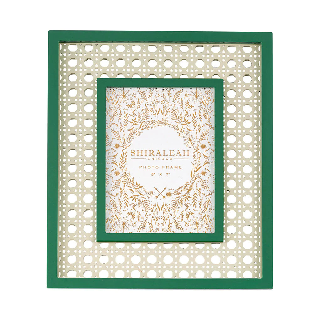 Green Lattice Picture Frame - Eden Lifestyle