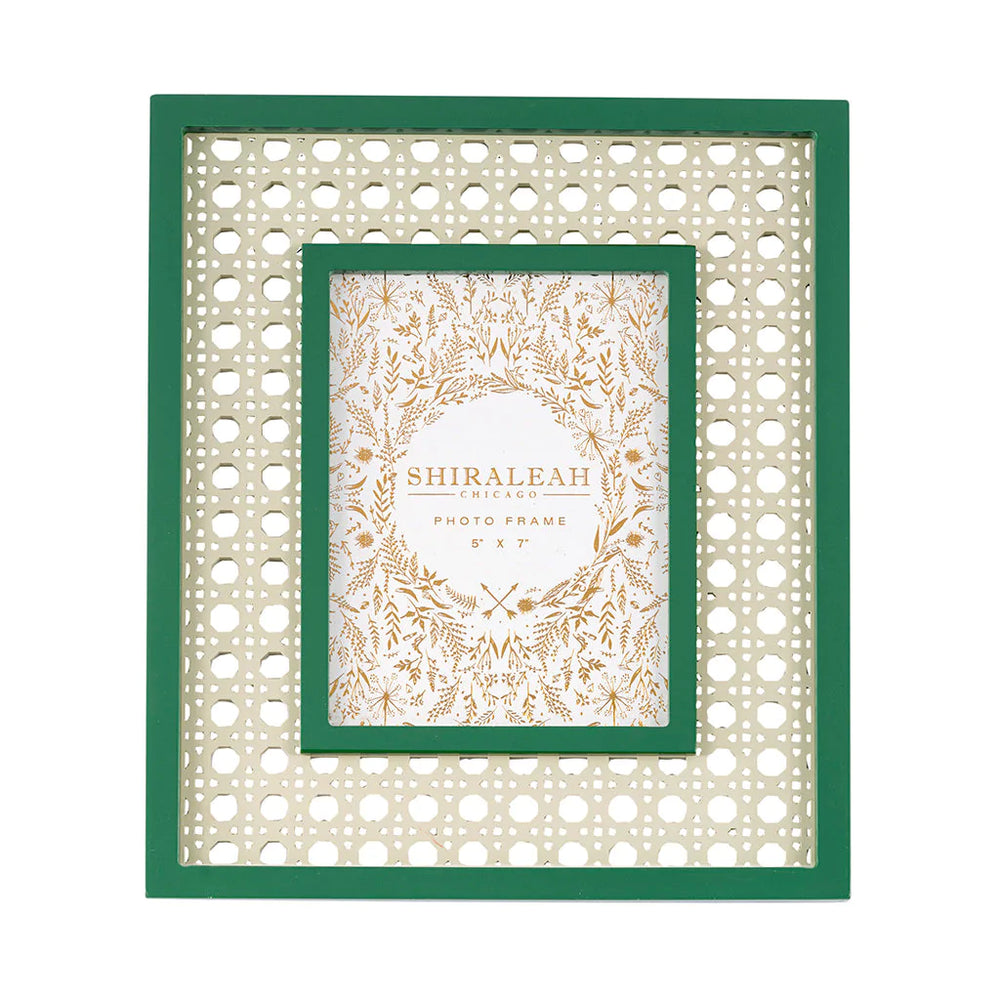 Green Lattice Picture Frame - Eden Lifestyle