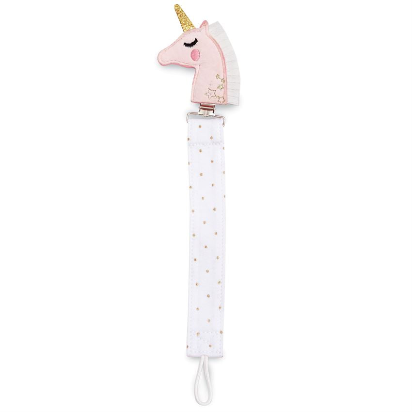 Mud Pie, Baby - Teethers,  Pink Unicorn Paci Clip