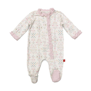 Eden Lifestyle, Baby Girl Apparel - One-Pieces,  Boho Bebe Modal Magnetic Footie