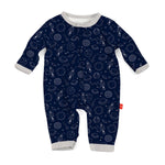 Magnificent Baby, Baby Boy Apparel - Rompers,  Magnetic Me by Magnificent Baby Stellar Modal Magnetic Coverall