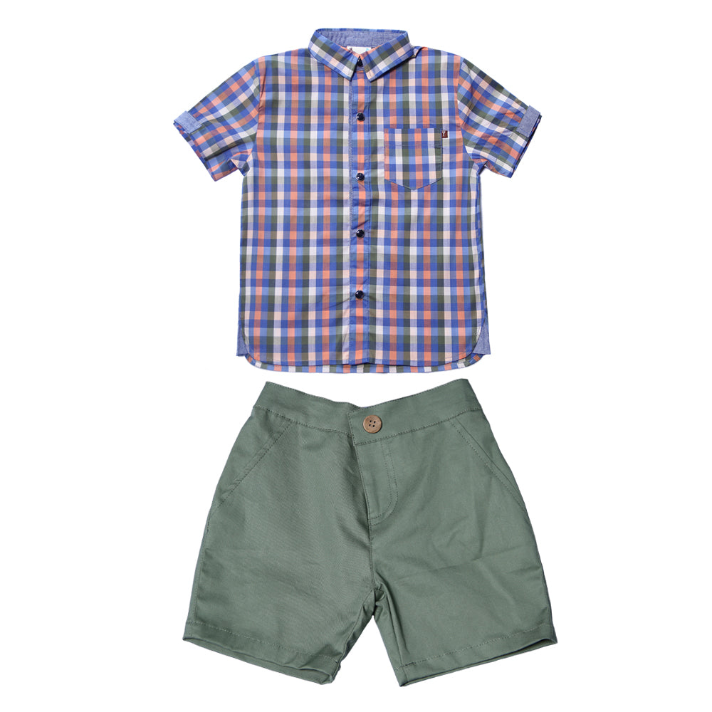 Fore, Baby Boy Apparel - Outfit Sets,  Fore! Axel & Hudson Seafoam Tee Time Set
