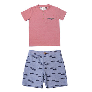 Fore, Baby Boy Apparel - Outfit Sets,  Fore! Axel & Hudson Fly Fish Boys Set
