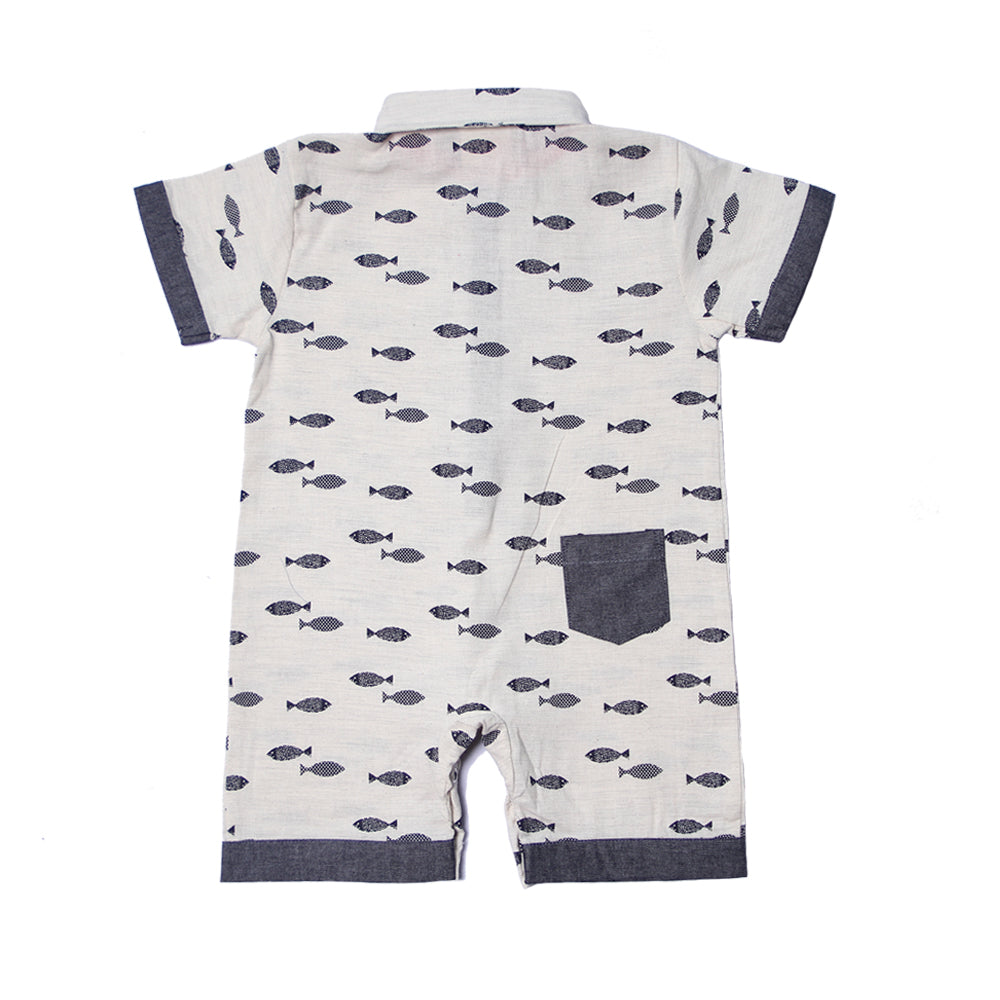 Fore, Baby Boy Apparel - Rompers,  Fore! Axel & Hudson Fly Fish Romper