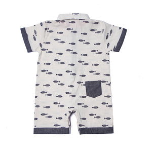 Fore, Baby Boy Apparel - Rompers,  Fore! Axel & Hudson Fly Fish Romper