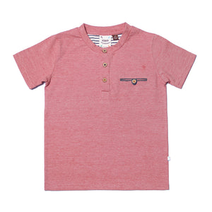 Fore, Baby Boy Apparel - Tees,  Fore! Axel & Hudson Red Boys Henley