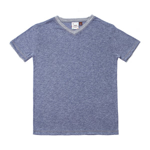Fore, Boy - Shirts,  Fore! Axel & Hudson Blue White Heather Melange Jersey Tee