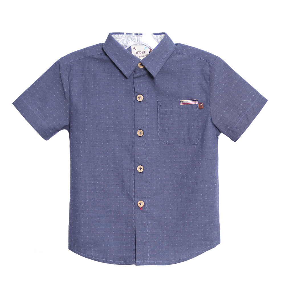 Fore, Boy - Shirts,  Fore! Axel & Hudson Chambray Dot Button Up