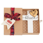 Mud Pie, Home - Decorations,  Mud Pie - Cross 2019 Ceramic Ornament